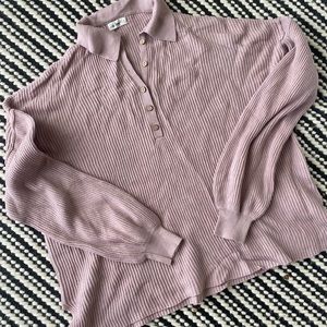 Oversized sweater and knit pant set